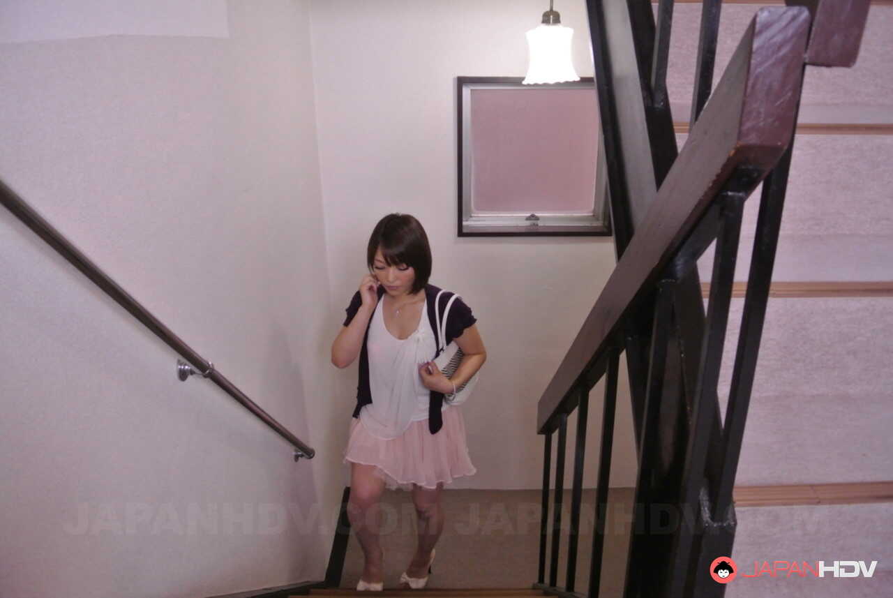 Yui Ayana's Naughty Neighborhood Adventure with the Nerdy Son