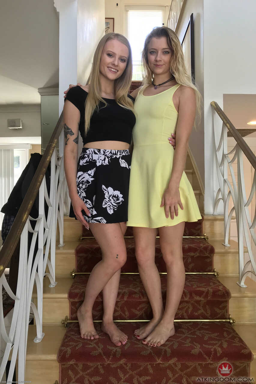 Amateur babe stepsis Paris White and her hot stepsister expose their asses together - Paris White, Riley Star