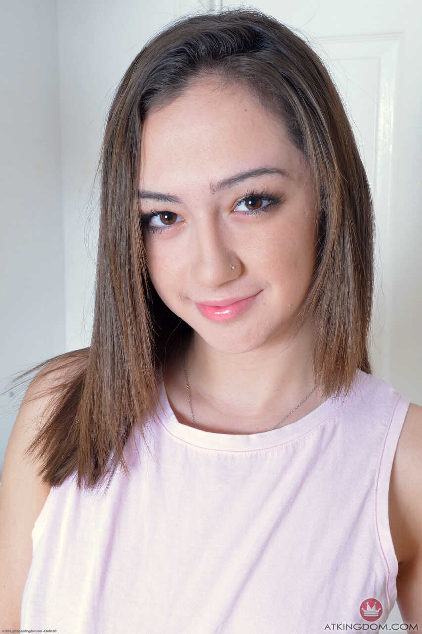 Latina brunette Lily Jordan spreading her pink pussy and big booty in a solo - Lily Jordan