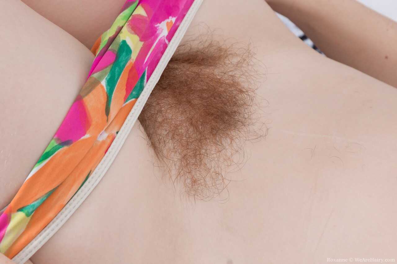 Brunette Amateur Roxanne's Hairy Adventure Exploring the Great Outdoors!