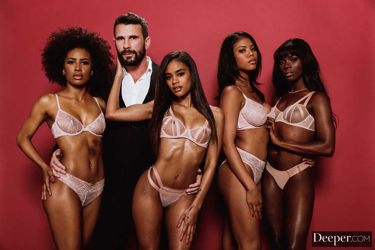 'Ebony Princesses Tearing Up Manuel Ferrara's Dick With Their Smoking Hot Oral Skills' - Ana Foxxx, Demi Su...