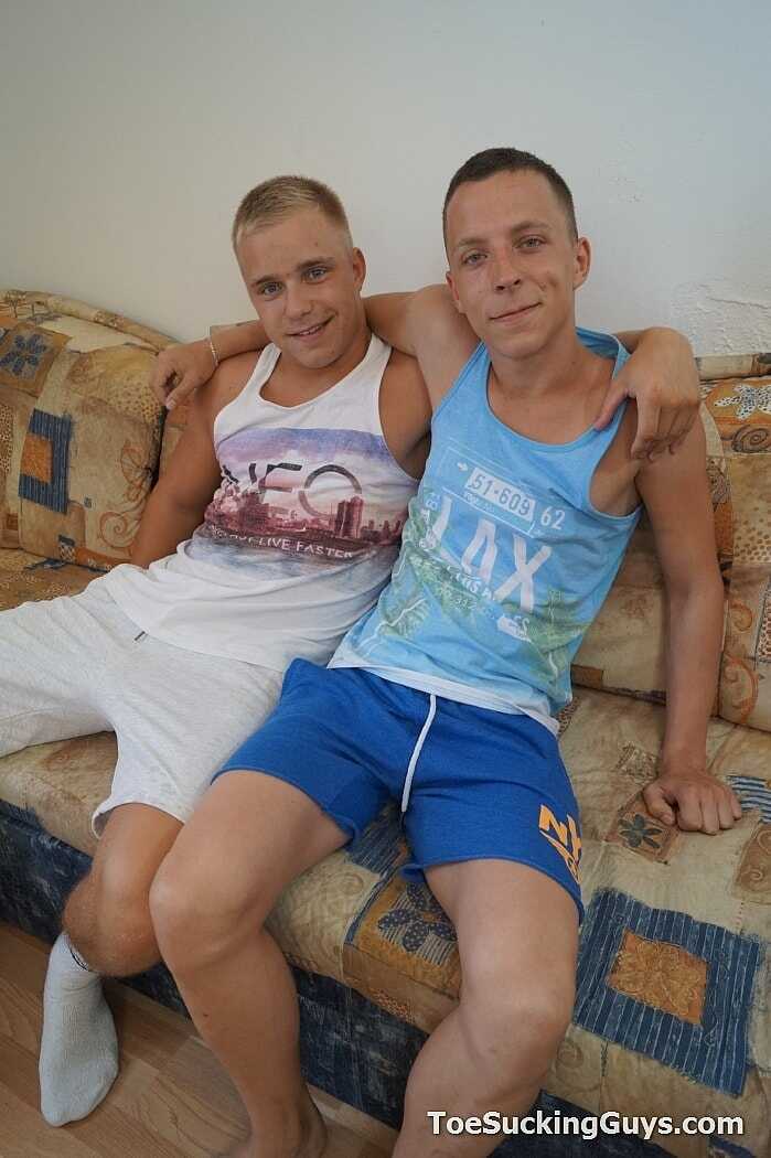 Miniature Man-on-Man Love Affair: Andrew and Carl's Sweet Gay Kiss Before Footjob and Sex - 