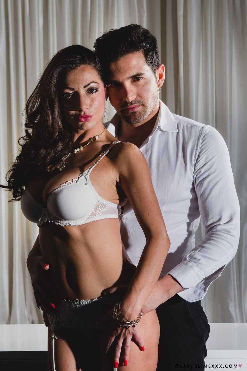 Busty Priscilla Salerno in White Lace Panties and High Heels Gets Fucked Hard - Priscilla Salerno
