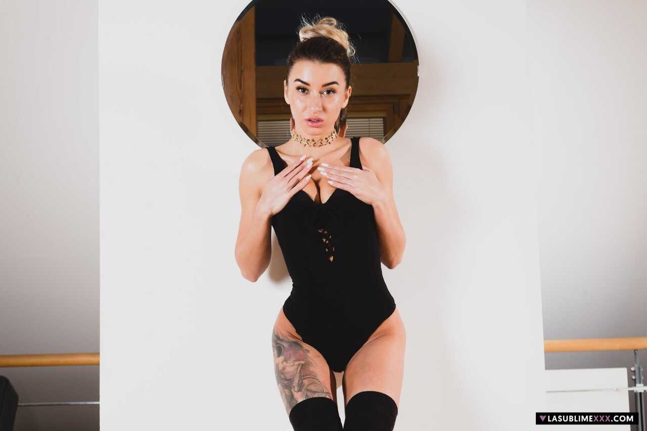 Russian babe Katrin Tequila takes on a big black cock in high heels and skinny jeans - Katrin Tequila