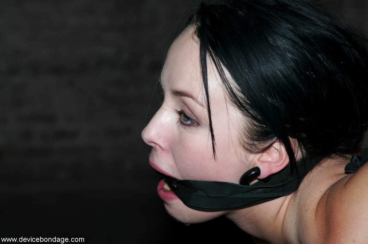 Bound brunette Alexa Von Tess getting her bald snatch toyed in the dungeon 2: Delilah Strong's MILF BDSM adventure - ...