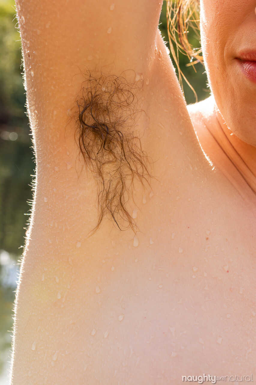 Tamed in the Marsh: Caressa Silk's Barefoot and Hairy Display of Her Pussy and Pits - Caressa Silk