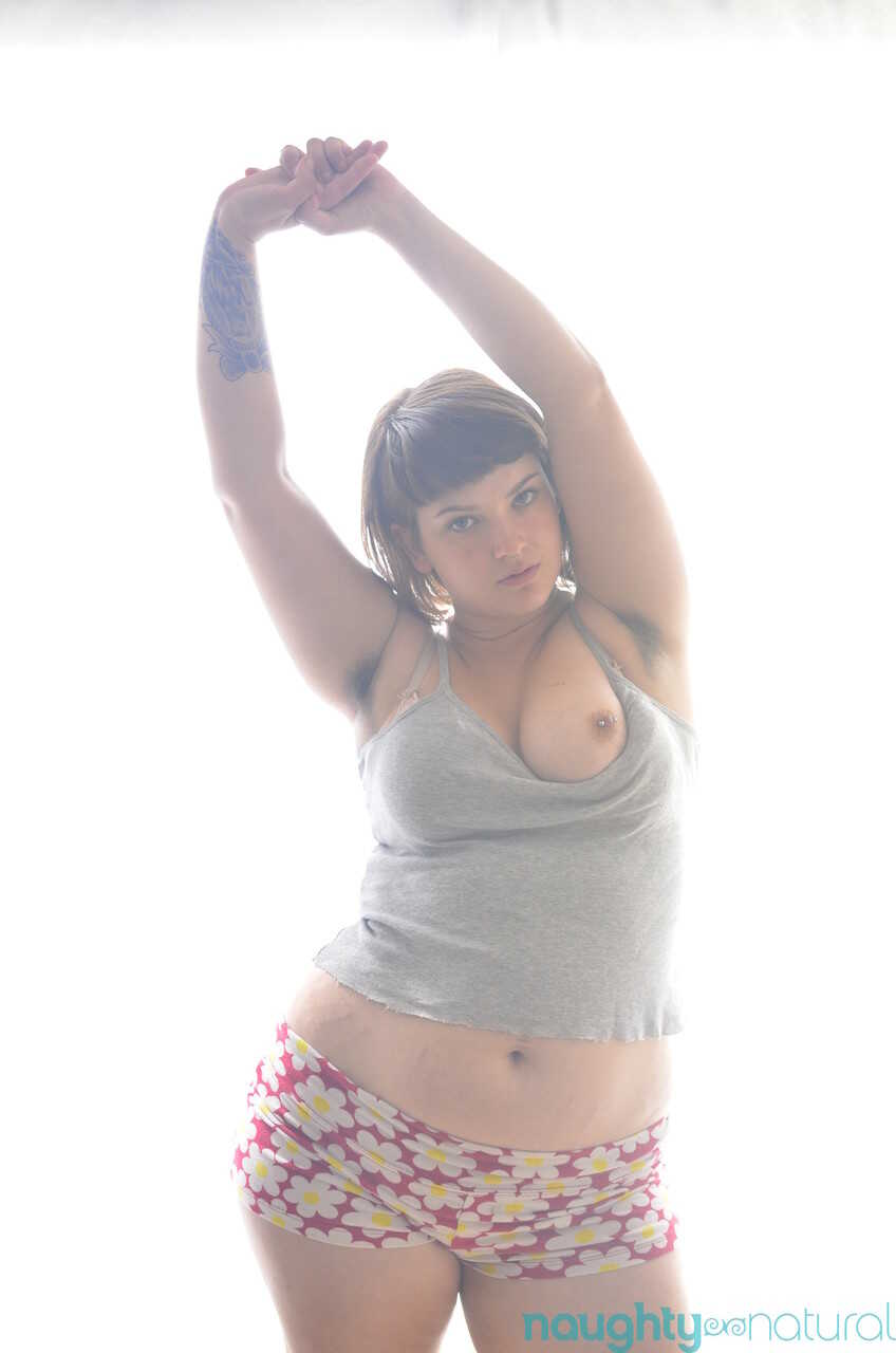 Curvy teen with hairy armpits Magnolia shows her bubble ass and big tits :  Magnolia's Hairy Armpit Tease: A Curvy Te...