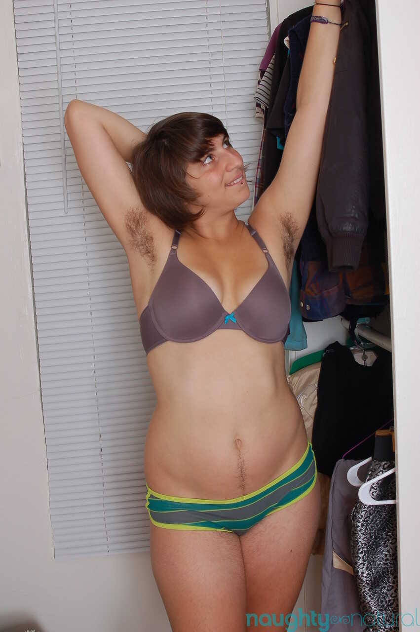 Funny amateur babe Zooey Milah unveils her hairy body while changing  becomes  Hairy MILF's hilarious wardrobe malfun...