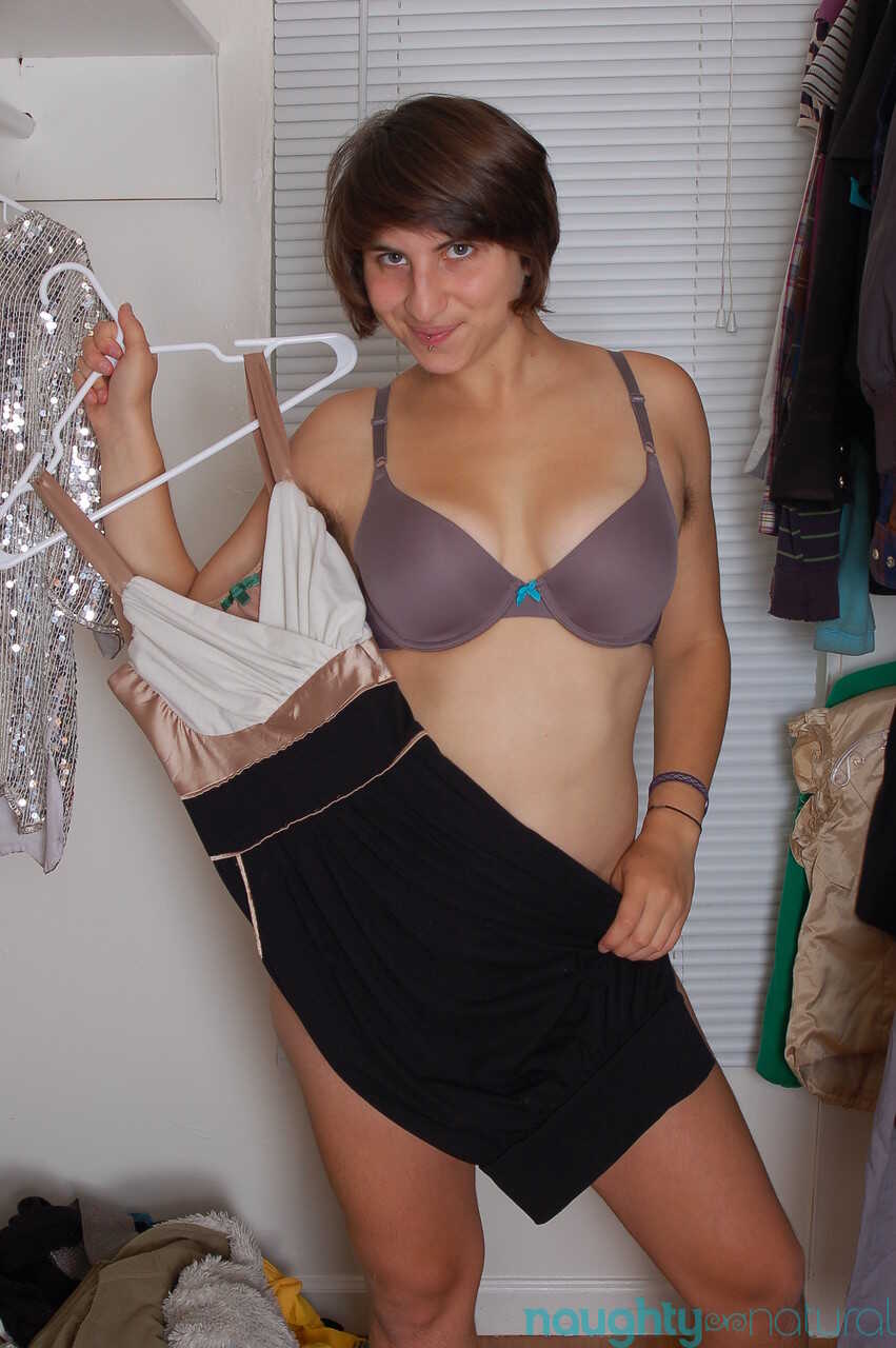 Funny amateur babe Zooey Milah unveils her hairy body while changing  becomes  Hairy MILF's hilarious wardrobe malfun...