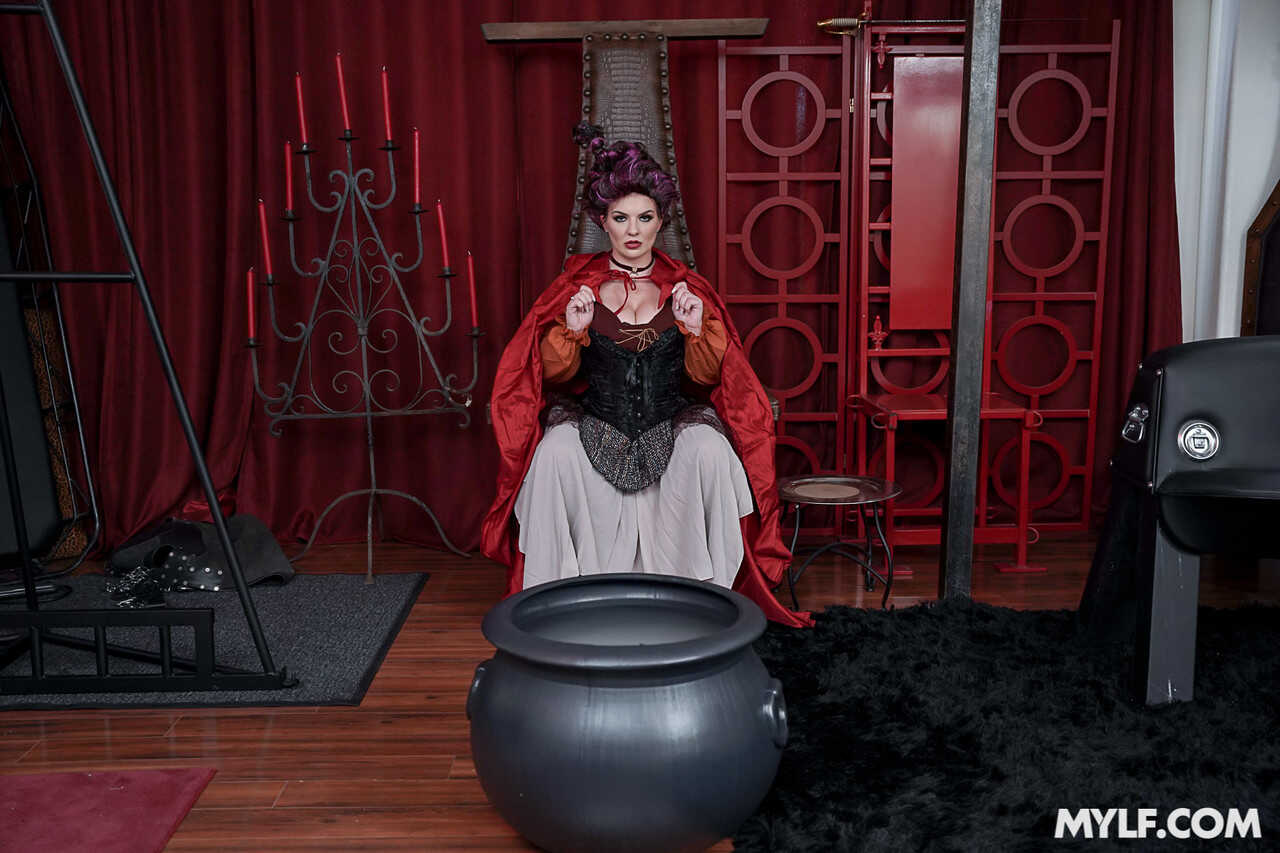 Hocus Pocus Heat: A Witchy MILF Threesome with a Male Slave - Audrey Madison, David Lee, Emmy Demure, Summer Hart