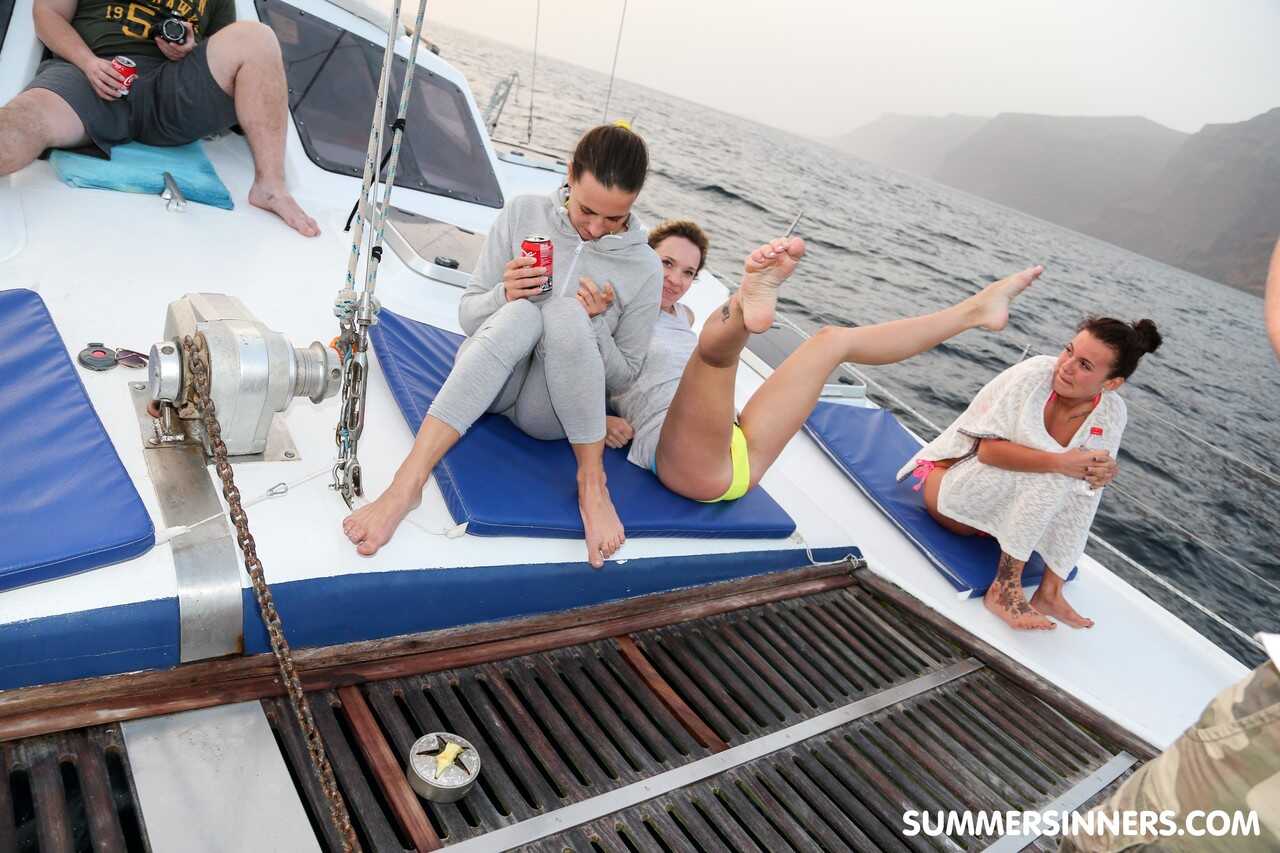 Boat Bangers: Slutty Babes Fuck and Have Lesbian Sex with Multiple Men (starring Angel Piaff, Bianca Ferrero, Jimena Lago,...