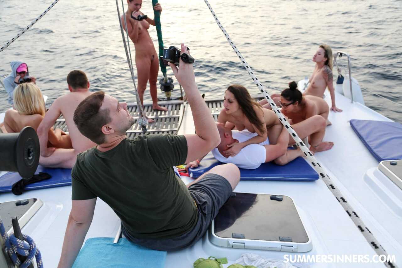 Boat Bangers: Slutty Babes Fuck and Have Lesbian Sex with Multiple Men (starring Angel Piaff, Bianca Ferrero, Jimena Lago,...