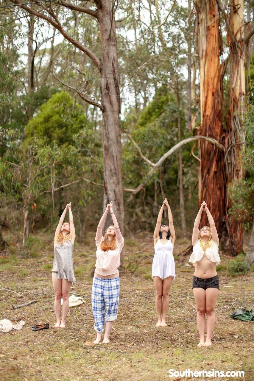 Australian Yoga Goddesses Black Hair, Ginger