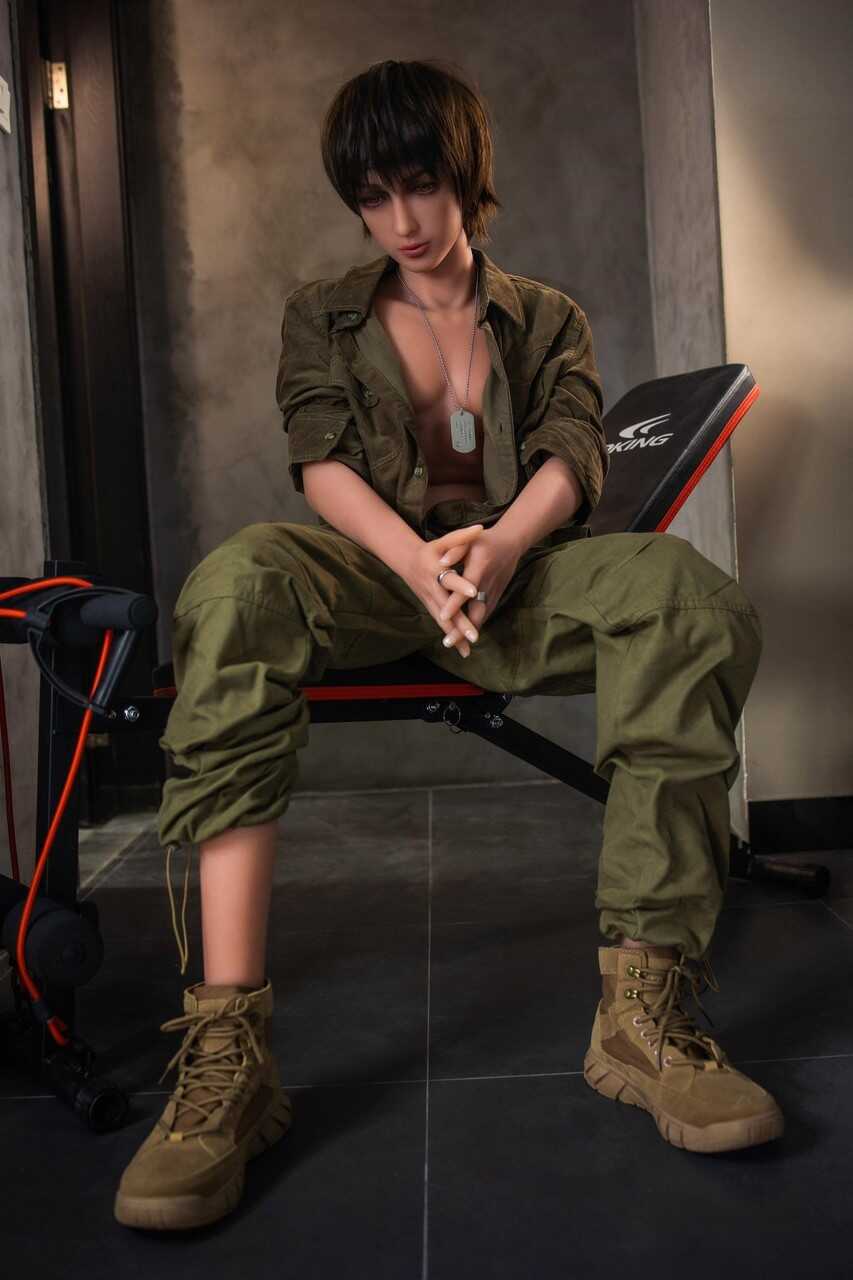 Soldier Dave's Squeezable Hard-on in His Uniformless State - 