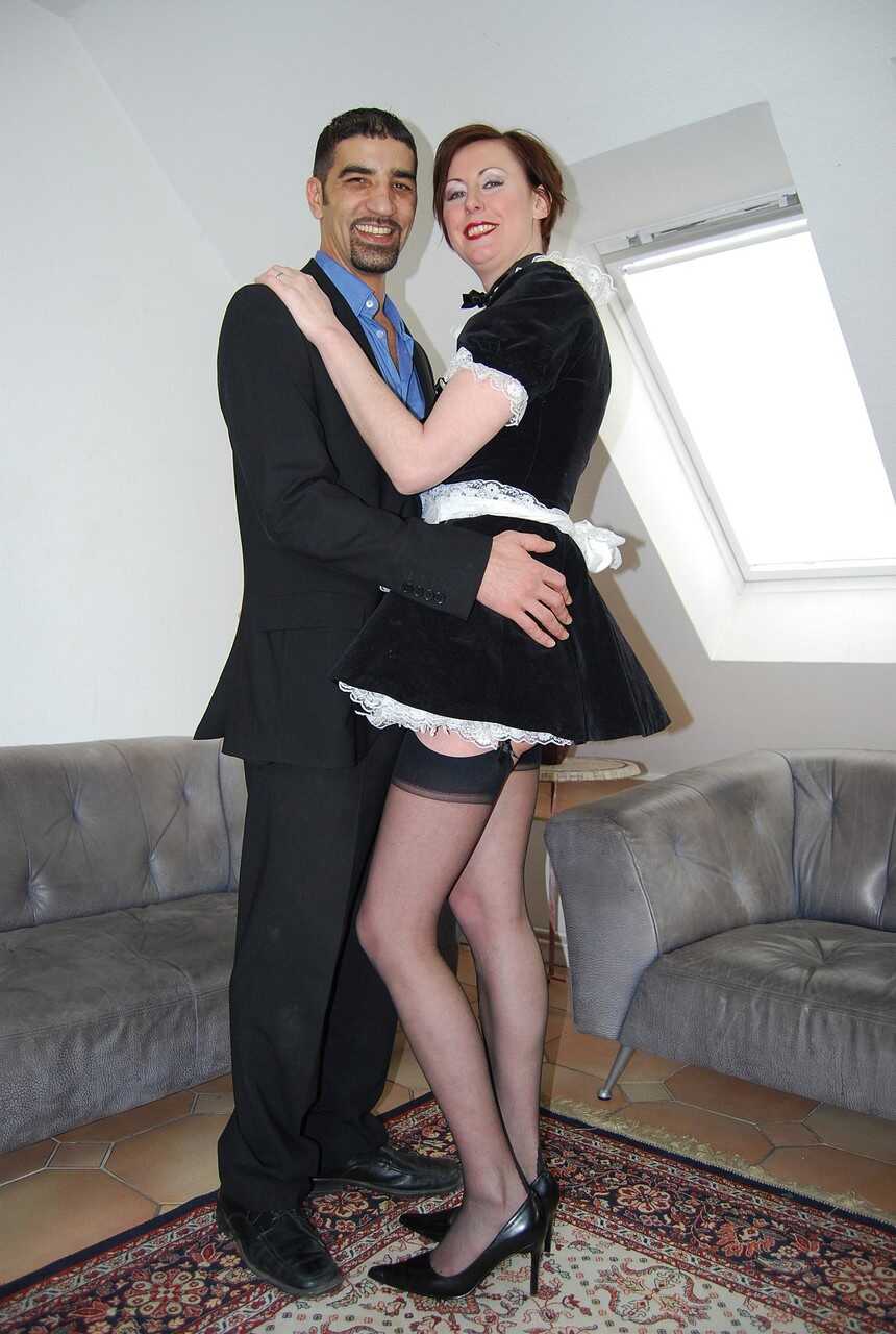 Zenza Lara's Tall MILF Ass in Red Stockings Gets Pounded by a Thick Cock - Lara, Zenza