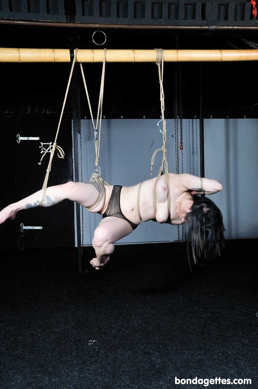 Bondage Bound Beauty: Submissive Brunette Asian Devil in Digi-Chains