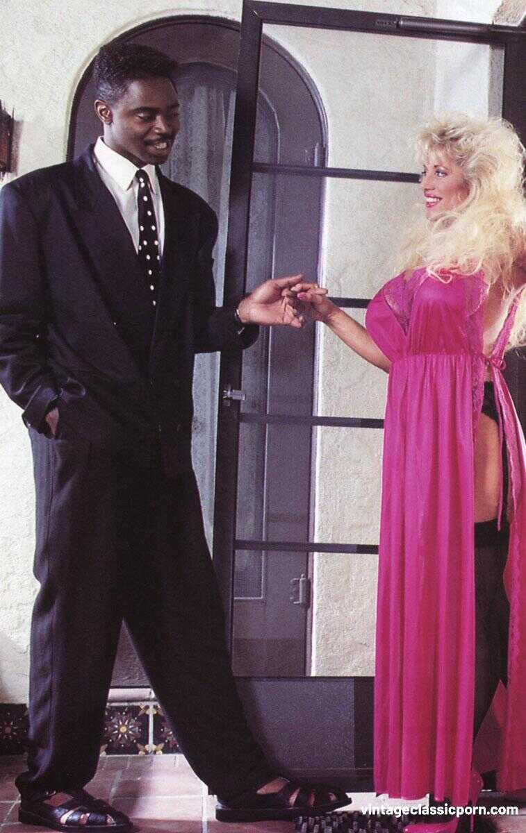 Vintage Blonde Seductress: Taking the Big Black Boner - Beverlee Hills, Sean Michaels