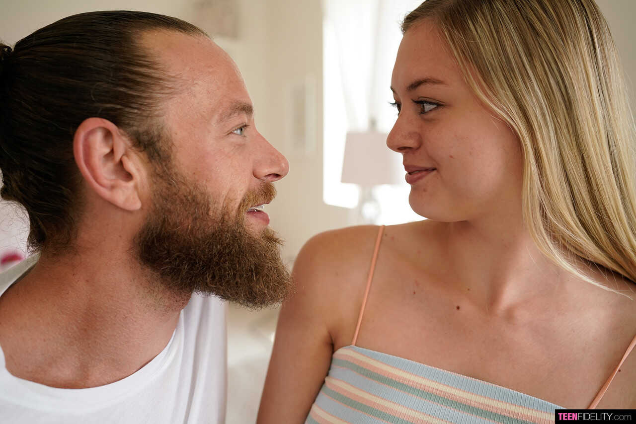 Brad the Bearded Dude Gets Double-Pounded by Teen Pornstar Amber Moore