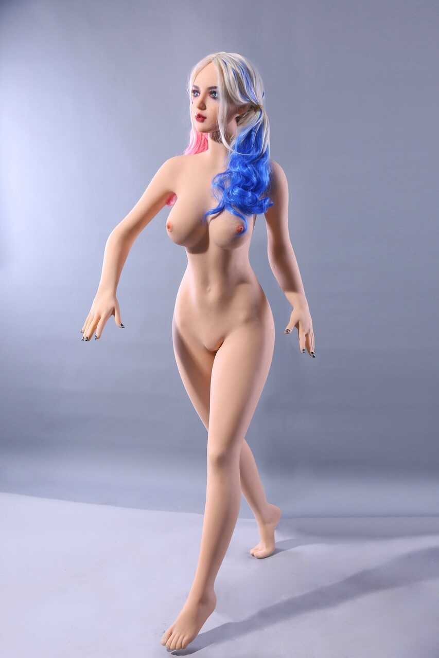 Harley Quinn's Naughty Sex Doll Poses Nude and in Her Slutty Outfit - 