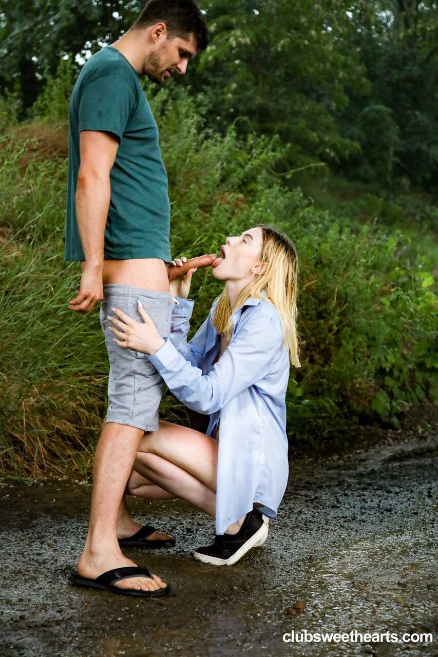 Tall Milena Devi gets stripped and fucked in public by her man Public Sex with the Skinny Teen - Milena Devi