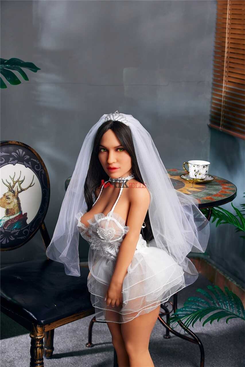 Doll in White Dress: The Seductive Redhead's Passionate Night with the Plush Plaything - 