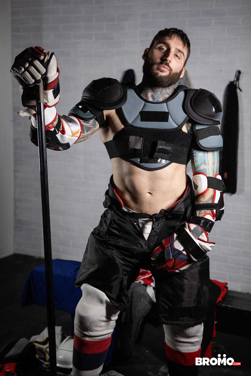 Aiden's Big Gay Cock Gets Creamed By His Hockey Team Captain, Tony D Angelo - 