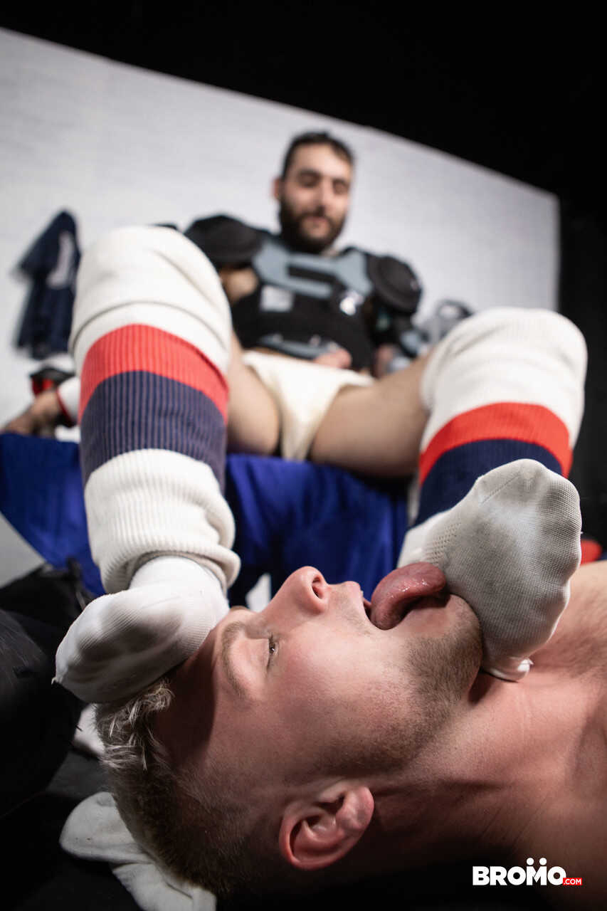 Aiden's Big Gay Cock Gets Creamed By His Hockey Team Captain, Tony D Angelo - 