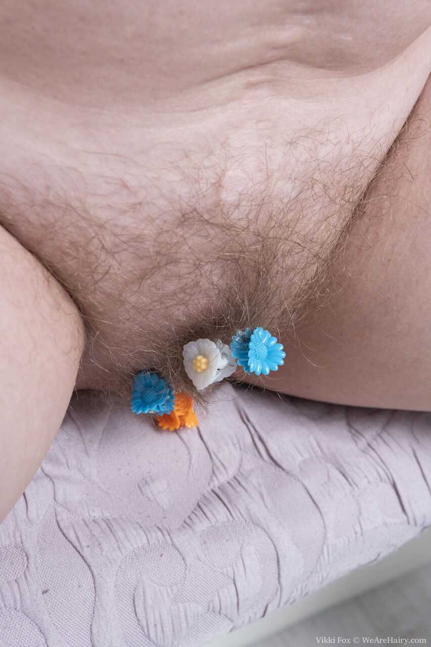 Mature Vikki Fox Exposes Her Hairy Pussy and Plays with it for Your Pleasure! - Vikki Fox