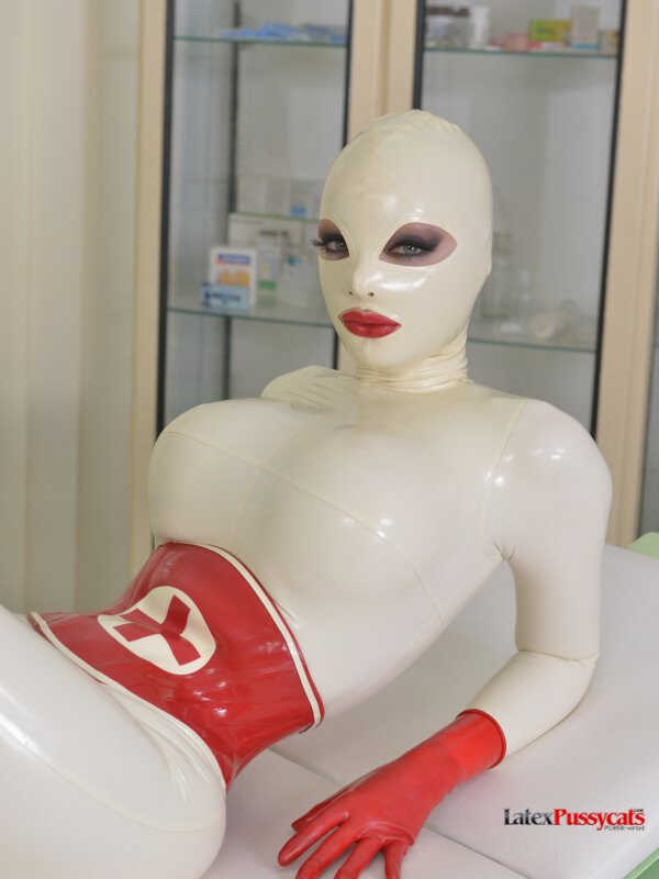 Big Boobed Latex Lucy Makes Her Own Fantasy Come True - Latex Lucy