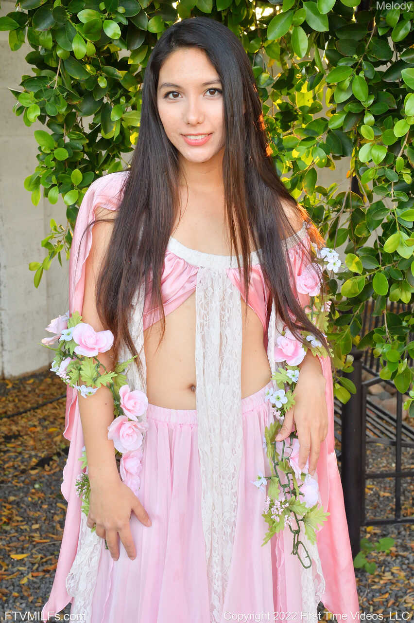Melody Wylde's Long-haired Beauty in Outdoor Compilation of Masturbation and Posing with Her Perfect Pussy on Display...