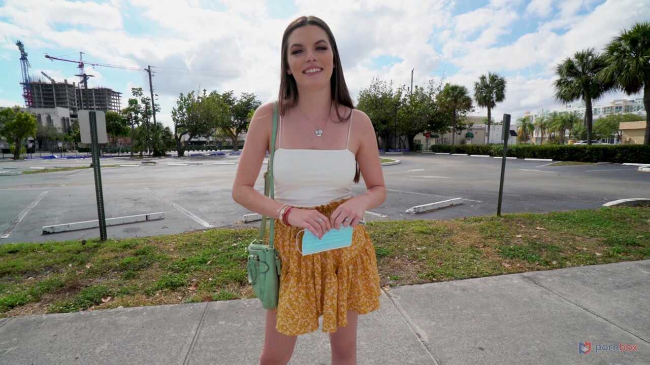 Skinny teen Fiona Frost gets a doggystyle pounding while hitchhiking and enjoys the amateur facial cumshot - Fiona Frost