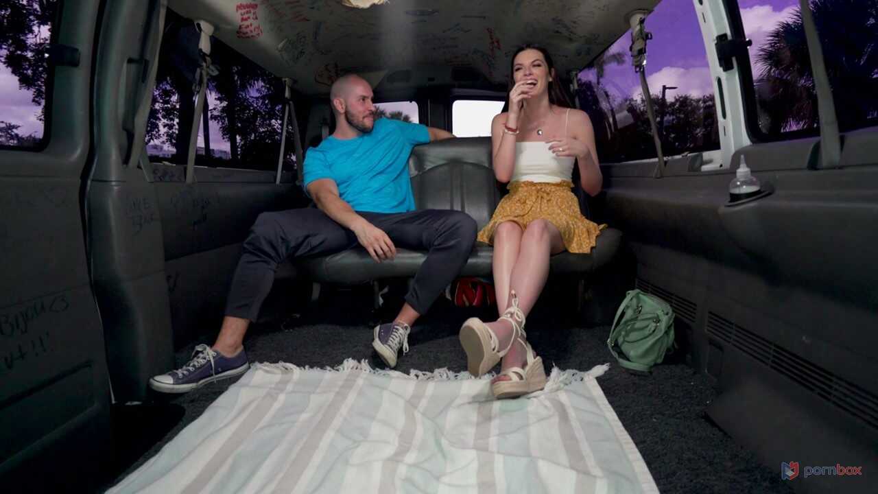 Skinny teen Fiona Frost gets a doggystyle pounding while hitchhiking and enjoys the amateur facial cumshot - Fiona Frost