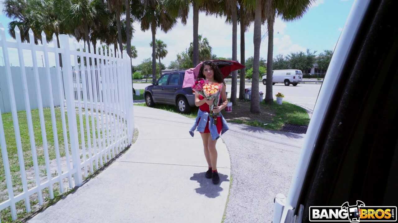 Granny Gabriela fucks a stranger with her huge tits while J.Mac watches and cums in his pants - Gabriela, J Mac