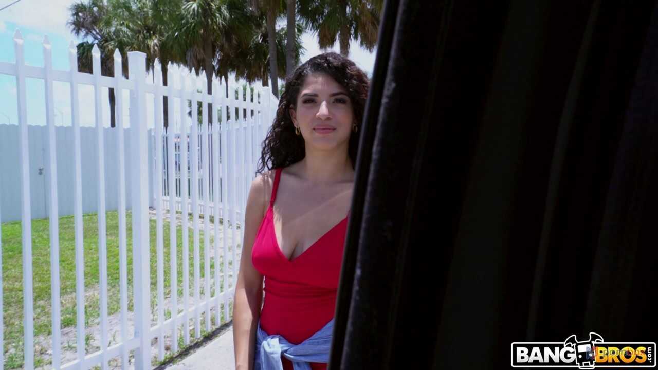 Granny Gabriela fucks a stranger with her huge tits while J.Mac watches and cums in his pants - Gabriela, J Mac