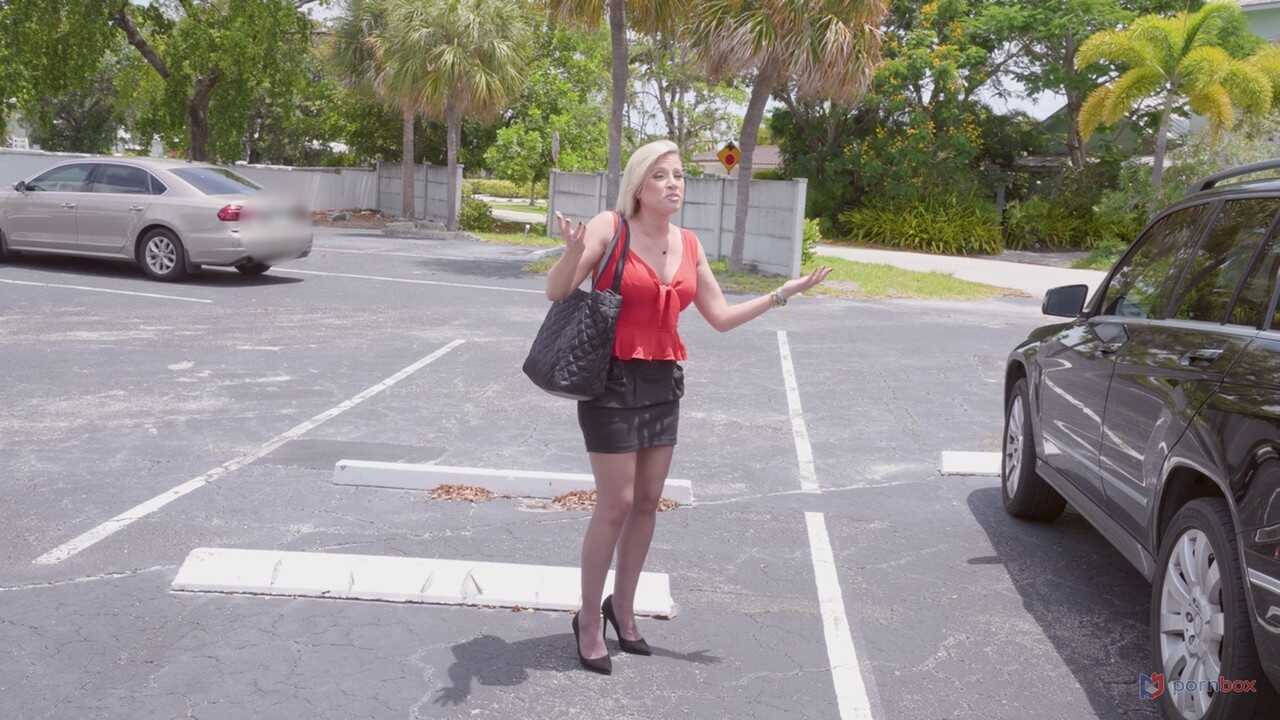 Seduced by the Big Black Cock, Blonde MILF Kaylynn Keys Gets Taken from Behind in a Van - Kaylynn Keys
