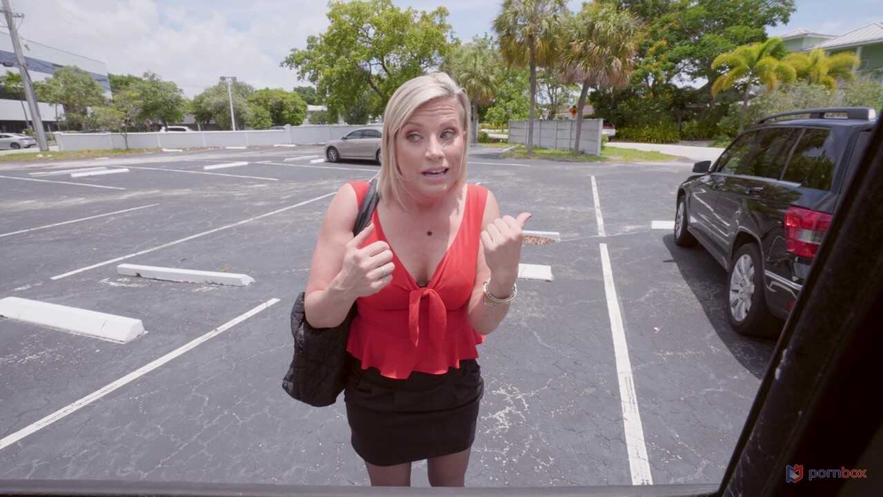 Seduced by the Big Black Cock, Blonde MILF Kaylynn Keys Gets Taken from Behind in a Van - Kaylynn Keys