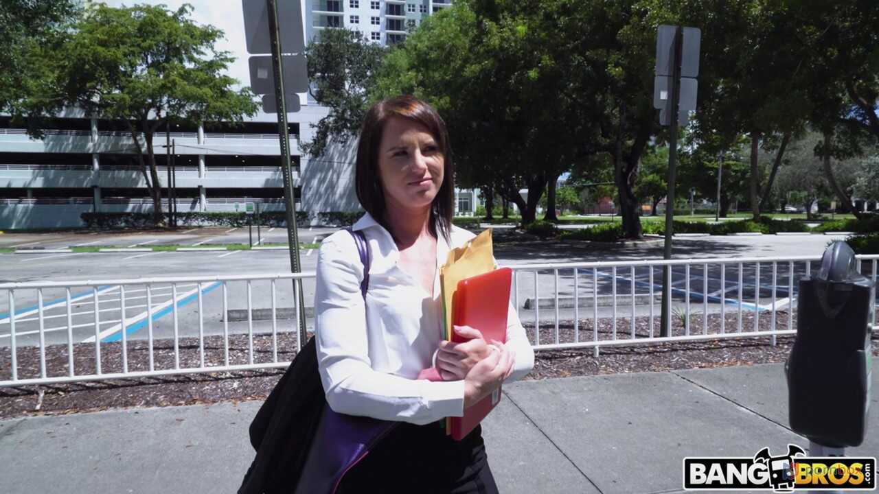 Taken for a Ride: Sexy Brunette Riley Jacobs Gets Hitchhiking Humped by Stranger - Riley Jacobs