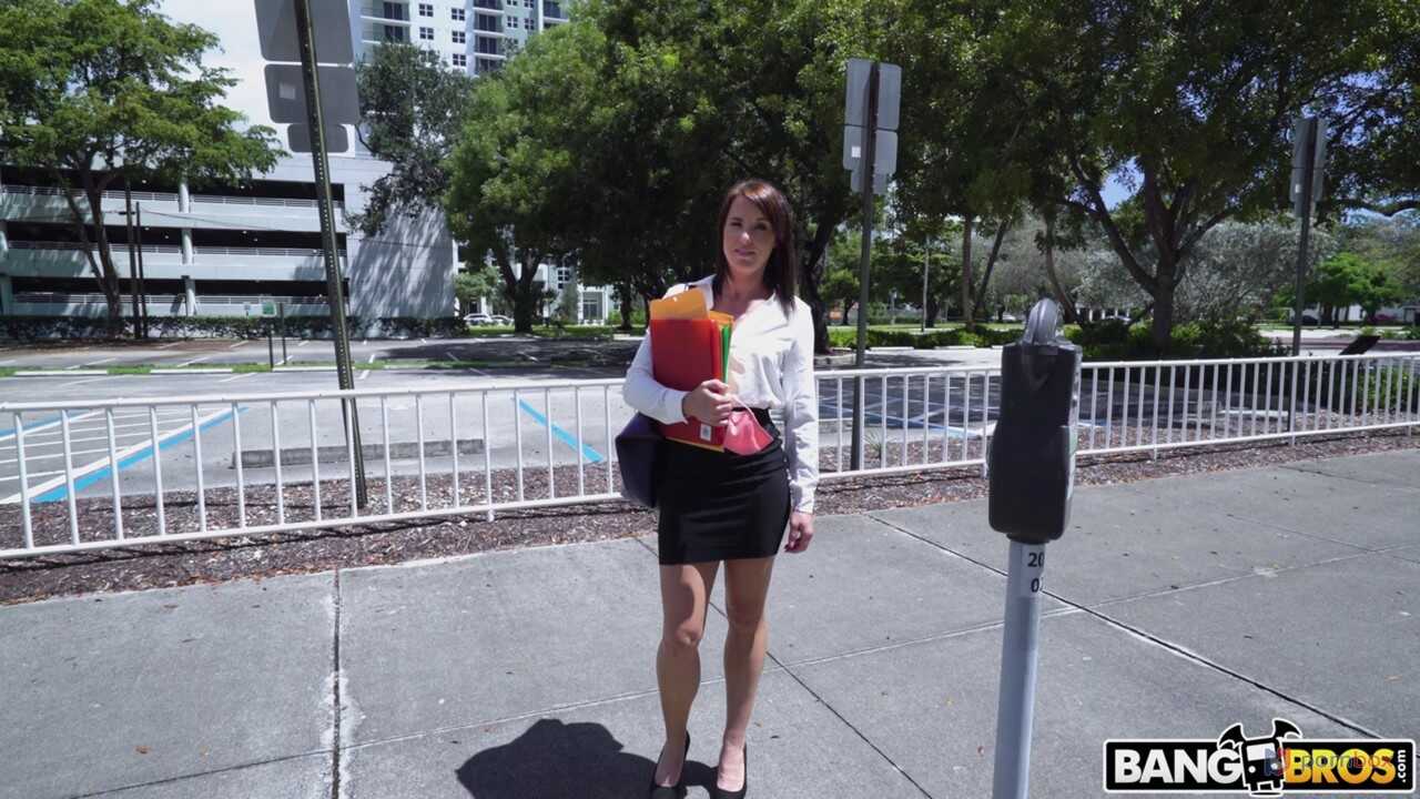 Taken for a Ride: Sexy Brunette Riley Jacobs Gets Hitchhiking Humped by Stranger - Riley Jacobs