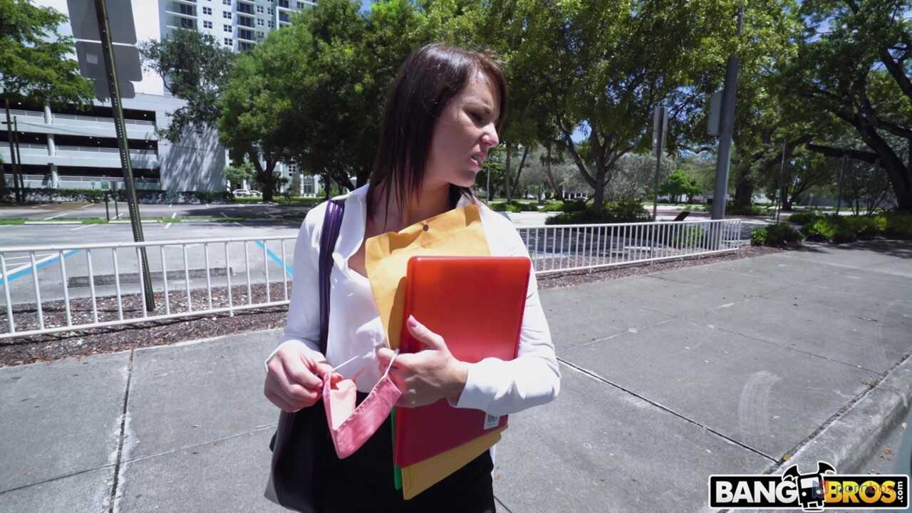 Taken for a Ride: Sexy Brunette Riley Jacobs Gets Hitchhiking Humped by Stranger - Riley Jacobs