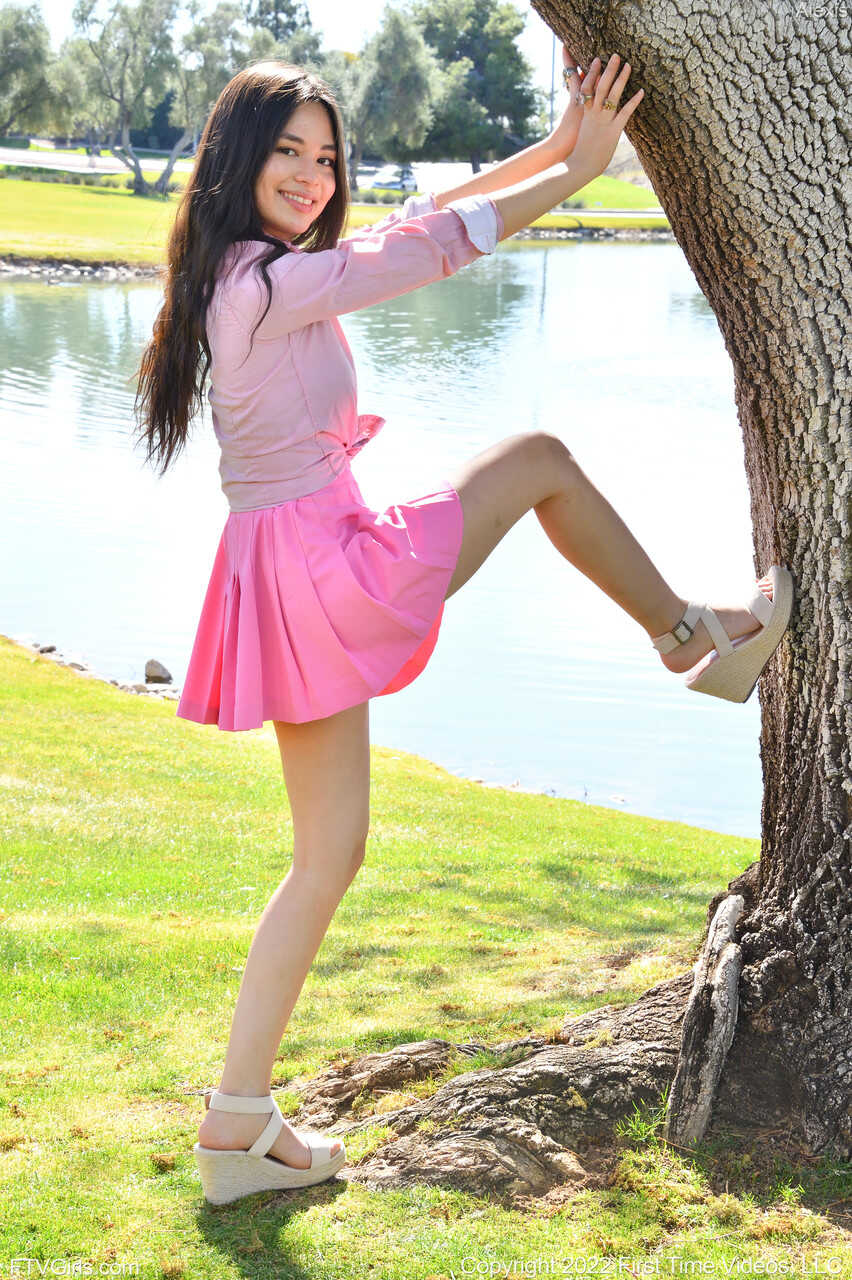 American Boob Flasher All Natural Scarlett Alexis or- Public Exposure: Schooled by Schoolgirl Upskirt - Scarlett Alexis