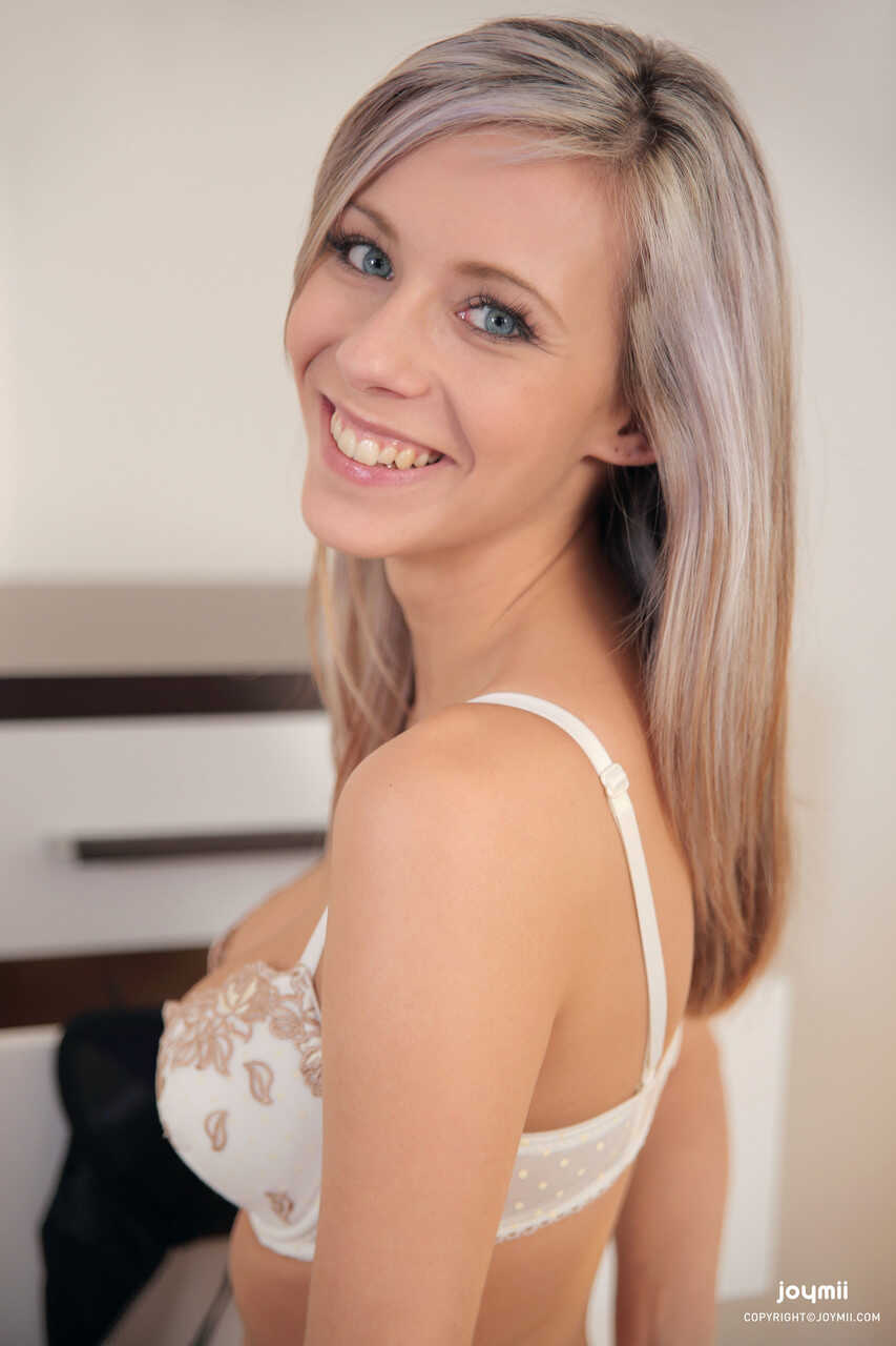 Platinum blonde teen Tracy Smile gets boned doggystyle while giving a BJ in a 69 with Tim - Tim, Tracy Smile