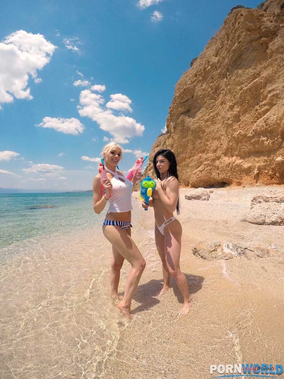 Beach Bitches: Inna Innaki & Kitana Lure's Athletic Adventures on the Sandy Shores of Porn World - Inna Innaki, K...