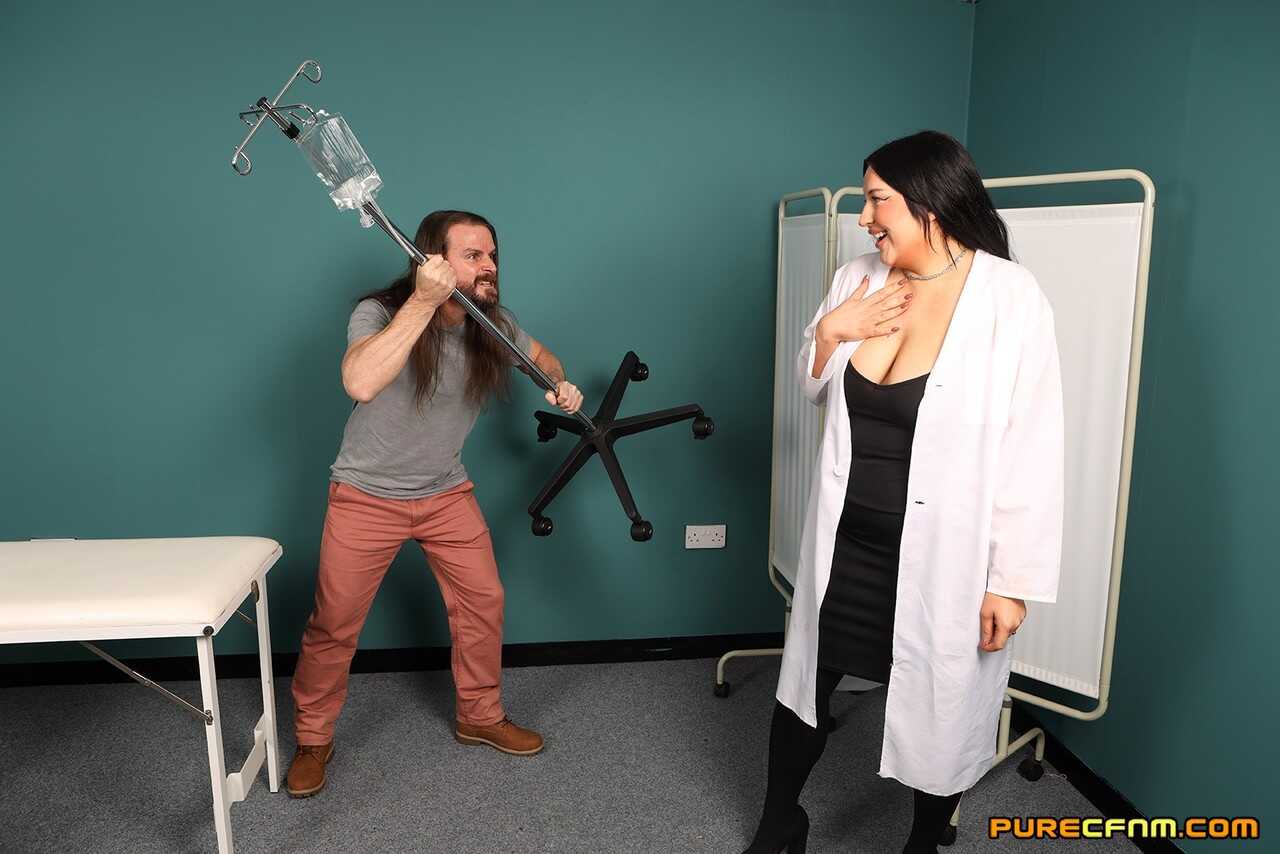 Horny Female Doctors Alex Anderson and Alice Judge Stroke, Suck and Fuck Agitated Patient Honey Hera in the Hospital - Ale...