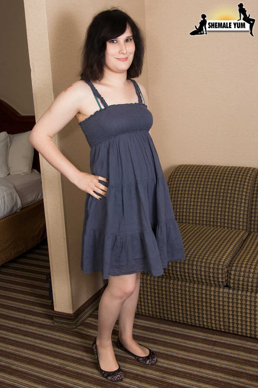 Emily Pixie's Chubby Shemale Caught on Camera: A Fat Shemale Surprise with BBW Tits and an Uncut Shemale Dress! - Emi...