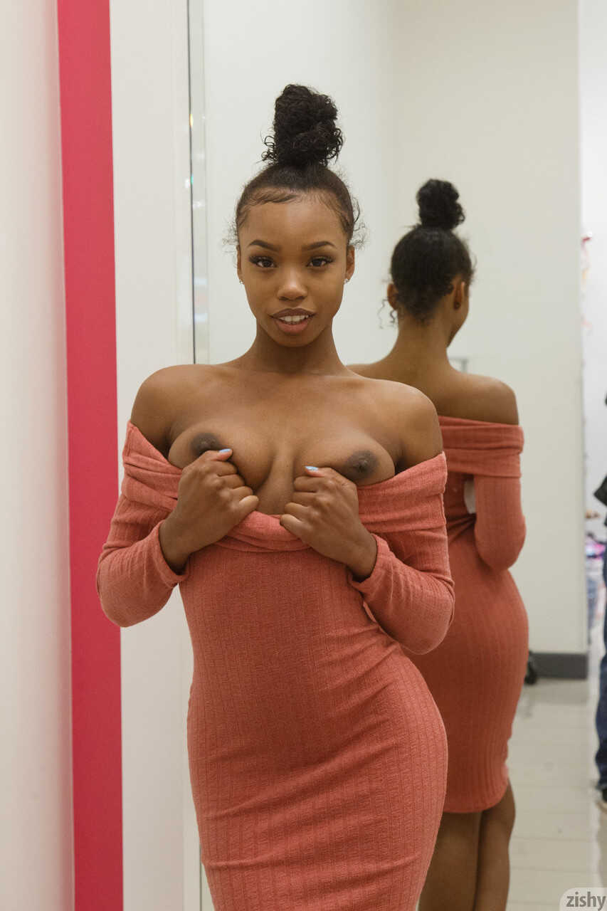 Asia Amour's Braless Naughtiness at the Store