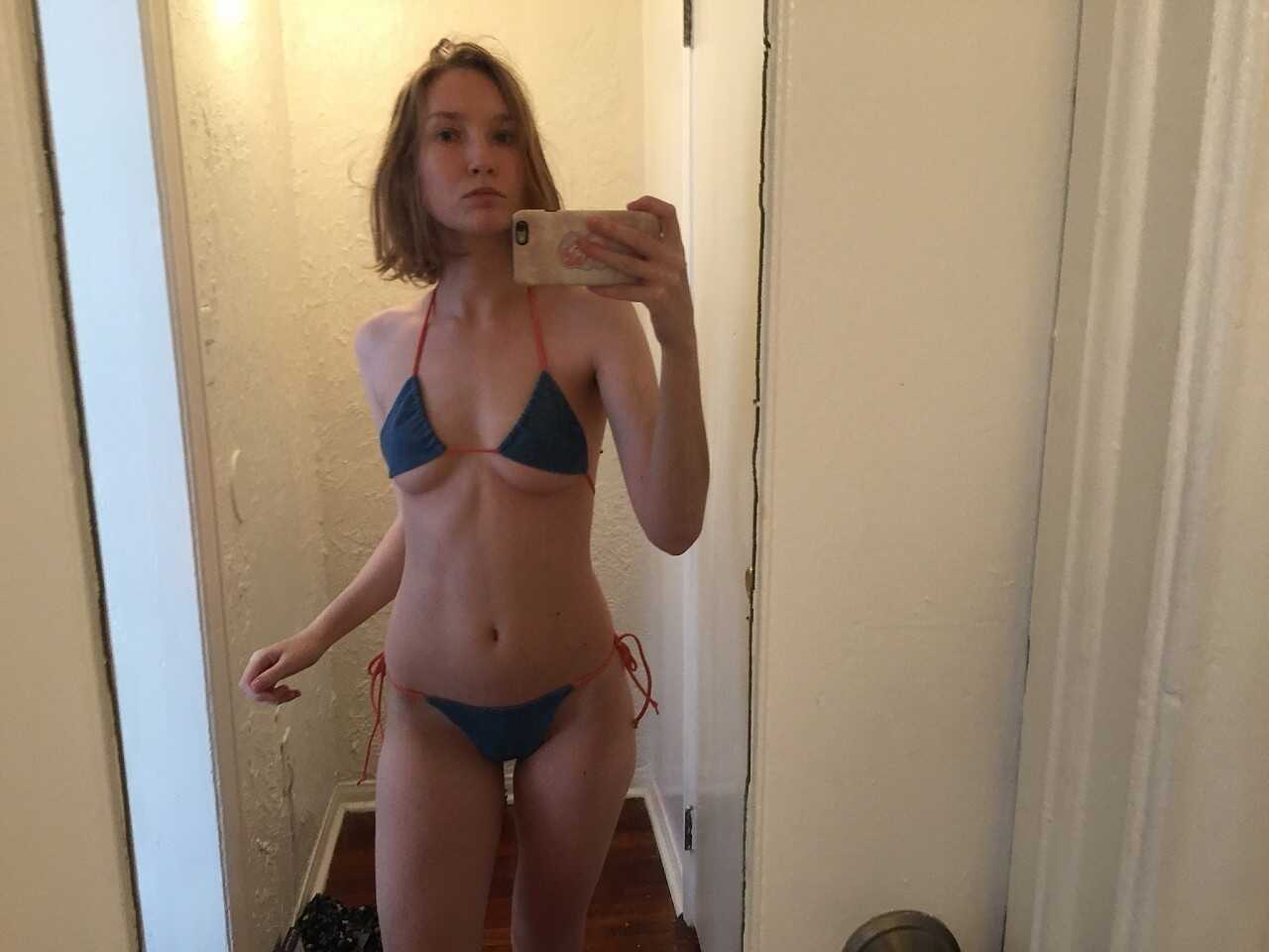 Sexy Selfie Queen Claire Poses In Lingerie And Bikinis! 