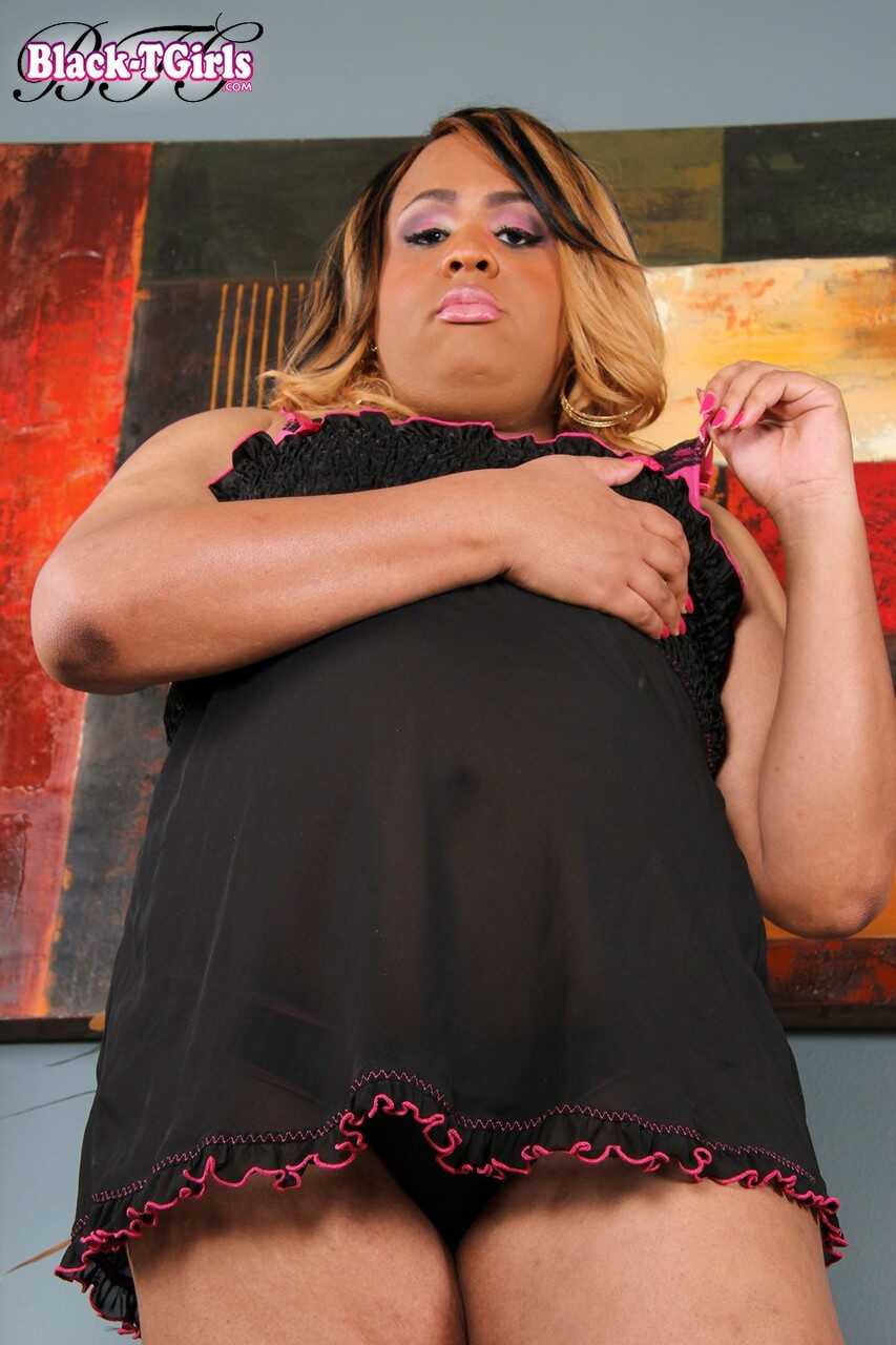 Black TGirls Asia Du Vall Fucks Her Small Cock Like a Pro - Asia Du Vall