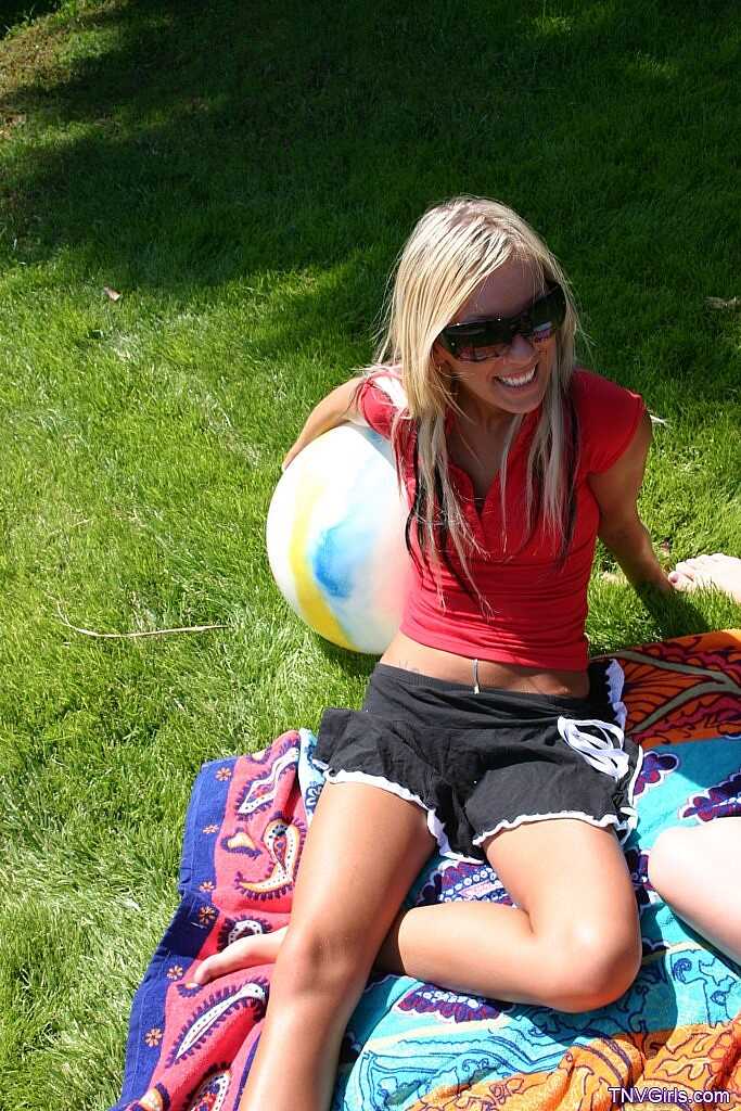 Ballin’ With Besties: Lesbian Teens Amy And Brie Get Totally Nude And Play In A Poolside Ball Pit