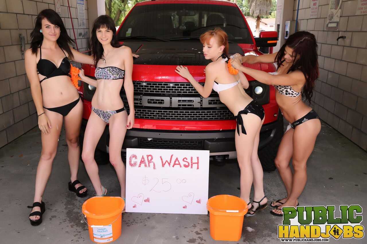 Chloe Sky's Naughty Car Wash Handjob