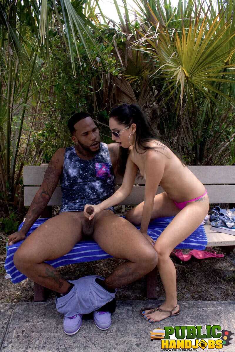 Skinny Latina Rachel Rose gets caught publicly flashing her tiny tits and giving a sultry handjob - Rachel Rose